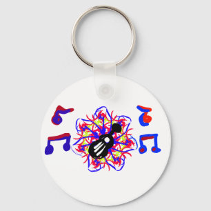 Rock 4th July Keychain