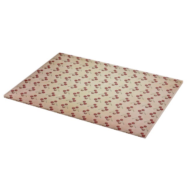 Rock-a-Billy Cherries Cutting Board (Corner)