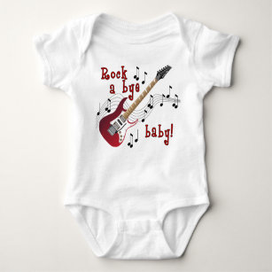 Rock A Bye Baby Red Baby Bodysuit