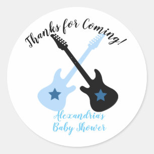Rock A Bye Baby Shower Small Favor Classic Round Sticker
