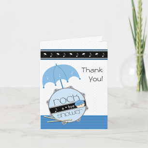 Rock a Bye Baby Shower Thank You Card