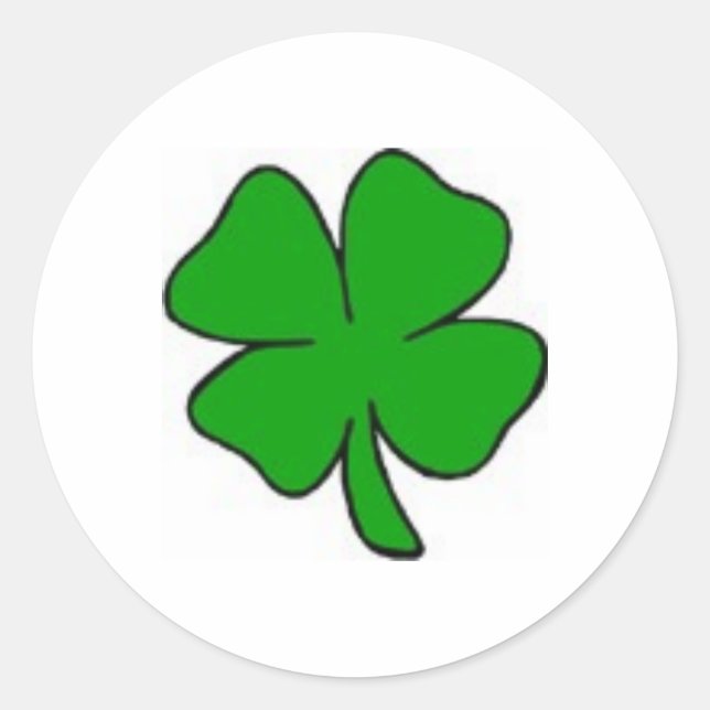 Rock-a-Shamrock Classic Round Sticker (Front)