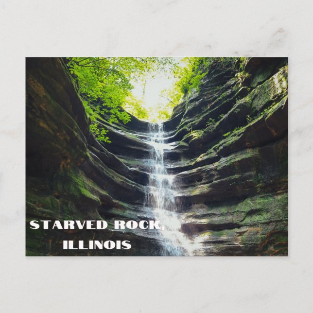 Rock affamé, Illinois Carte Postale (Devant)