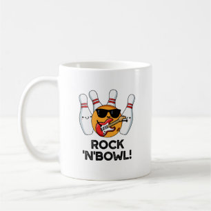 Rock And Bowl Funny Bowling Pun  Coffee Mug