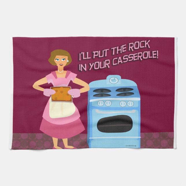 Rock and Casserole Kitchen Towel (Horizontal)