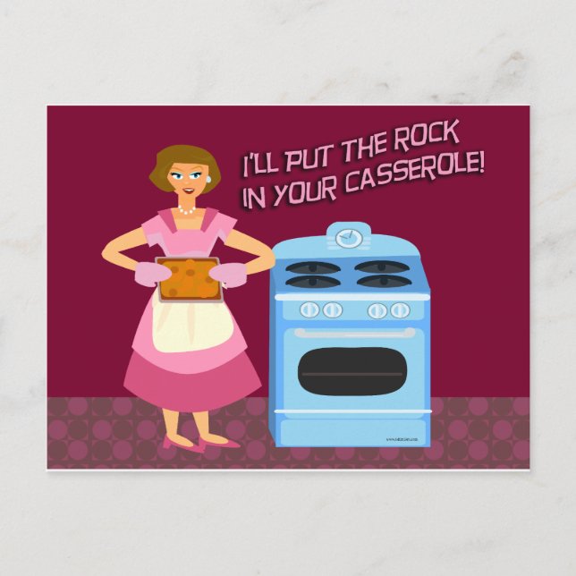 Rock and Casserole Postcard (Front)