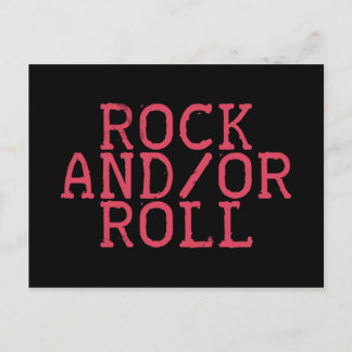 ROCK AND/OR ROLL! POSTCARD