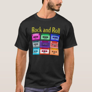Rock And Rock Vintage Cassette Mix Tapes Acid M T-Shirt