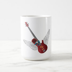 Rock and Roll Angel Bass Coffee Mug