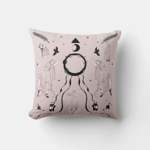 Rock and Roll Ballerina II Throw Pillow