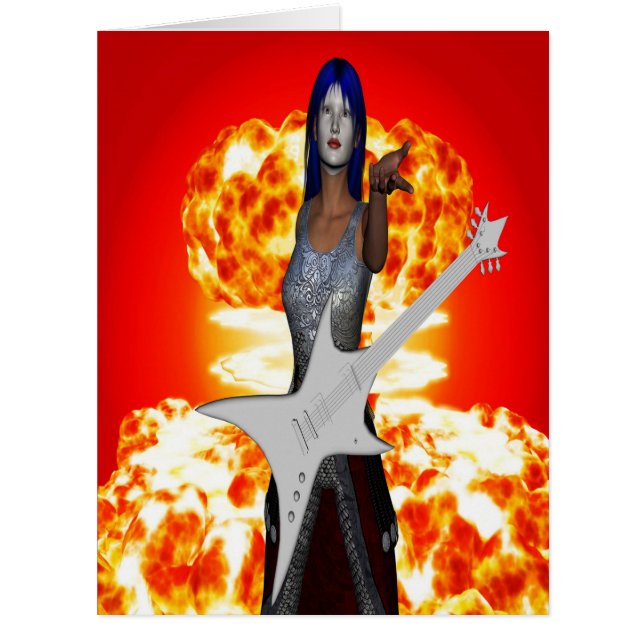 Rock and Roll Birthday Card (Front)