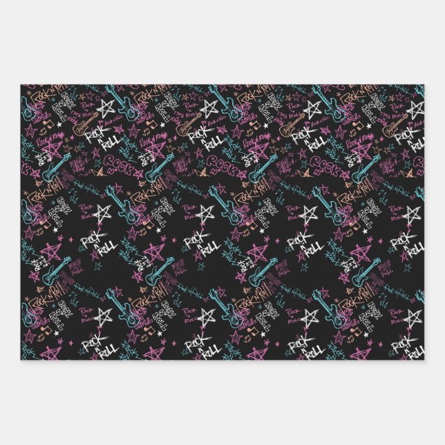 Rock and Roll Birthday Paper (Front 3)