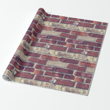 Rock and Roll Brick Wall Wrapping Paper