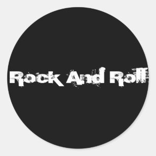 Rock And Roll Classic Round Sticker