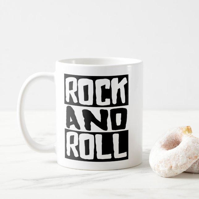 Rock And Roll Coffee Mug (With Donut)
