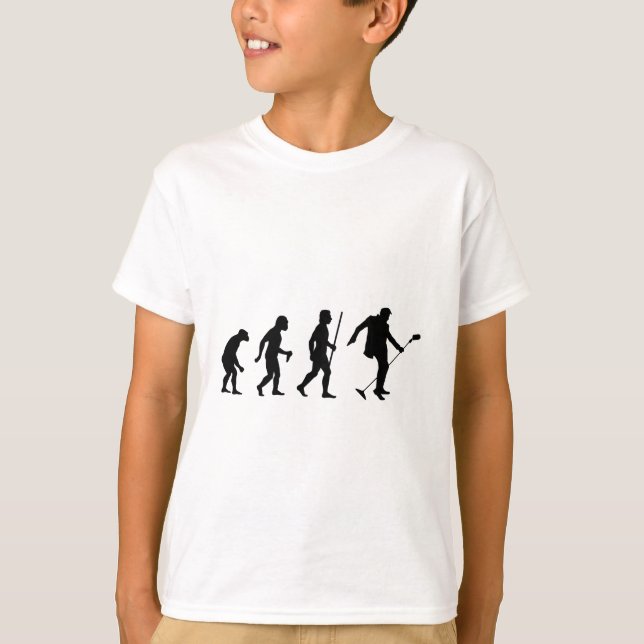 Rock and Roll Evolution of Man T-Shirt (Front)