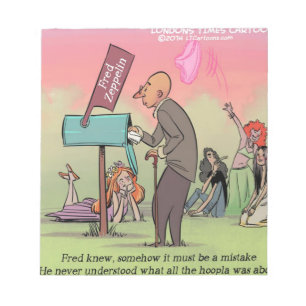 Rock And Roll Fred Funny Notepad