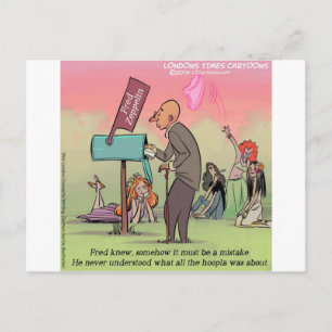 Rock And Roll Fred Funny Postcard