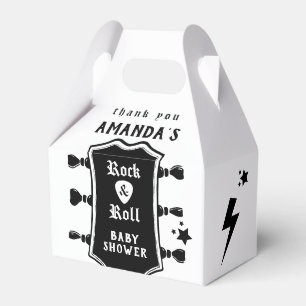 Rock and Roll Guitar Baby Shower Favor Box