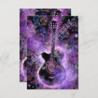 Rock and Roll Guitar Music Happy Birthday Card