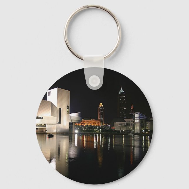Rock and Roll Hall of Fame Cleveland Ohio Keychain (Front)