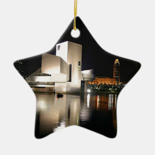 Rock and Roll Hall of Fame & Museum, Cleveland OH Ceramic Ornament
