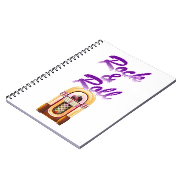 Rock and Roll Jukebox Notebook (Left Side)