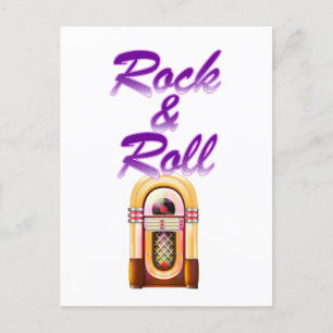 Rock and Roll Jukebox Postcard