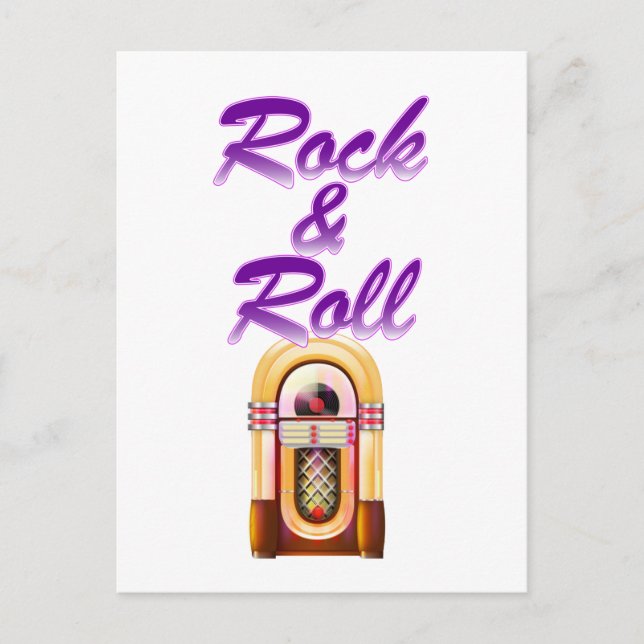 Rock and Roll Jukebox Postcard (Front)