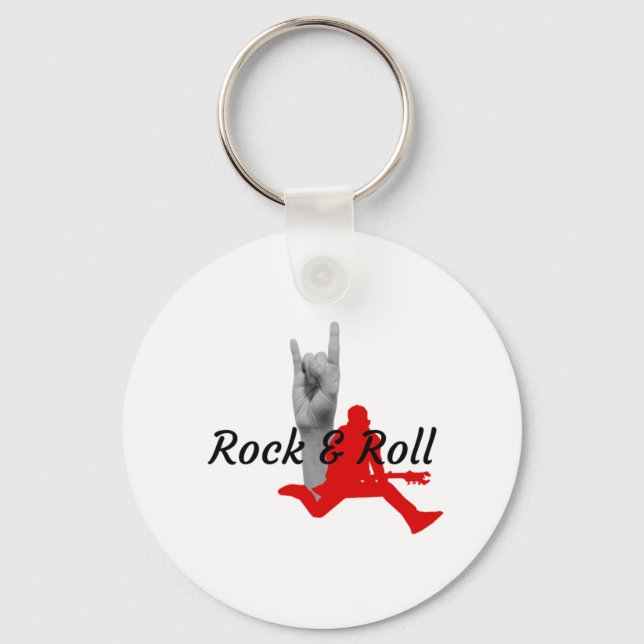 Rock And Roll Keychain (Front)