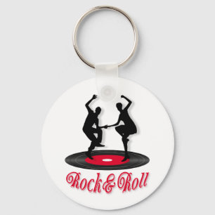 Rock and roll keychain