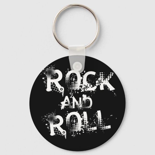 Rock and Roll Keychain (Front)