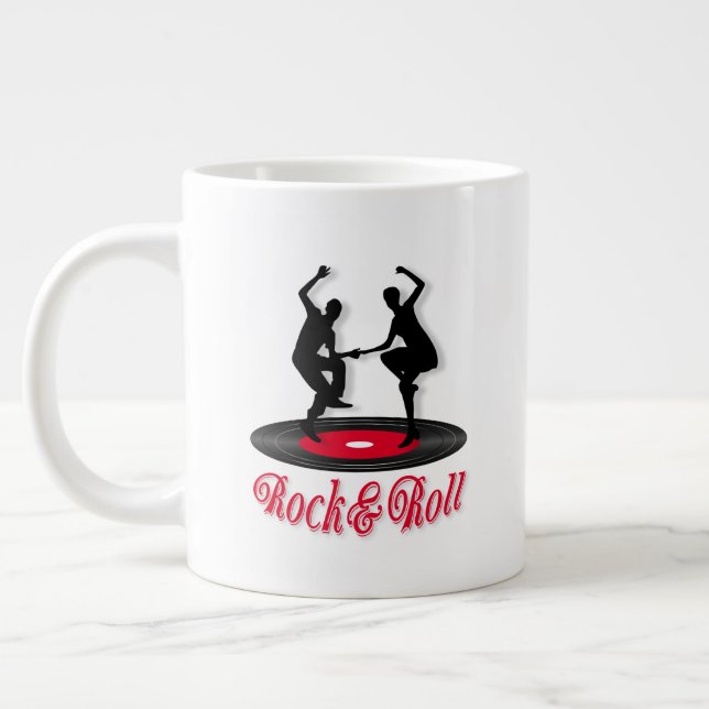 Rock and roll large coffee mug (Left)