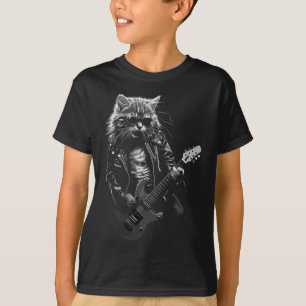 Rock And Roll Music Concert Festival Cat Rock Guit T-Shirt