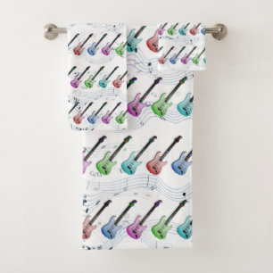Rock and Roll Music Towel Set