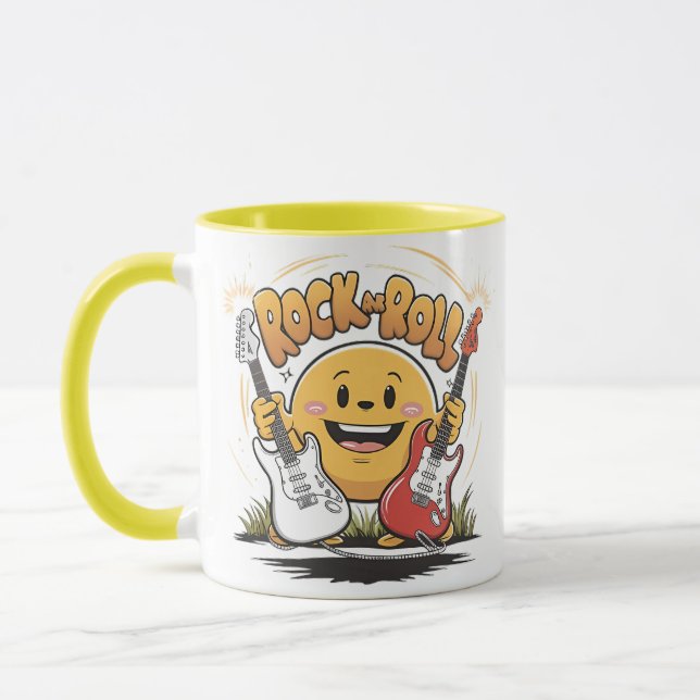 Rock And Roll Musical Juggler Mug (Left)