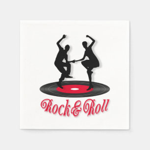 Rock and roll napkin