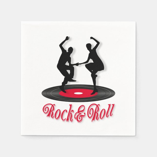 Rock and roll napkin (Front)