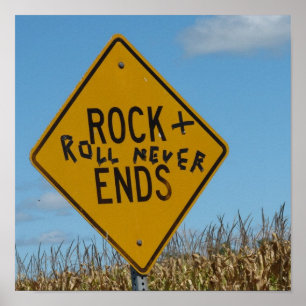 Rock and Roll Never Ends, Street Sign Graffiti