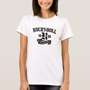Rock and Roll Oldschool logo design T-Shirt
