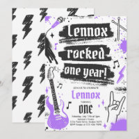 Rock and Roll Party Rocked One Year 1st Birthday