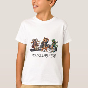 Rock and Roll Pets Band - Funny Animals Concert  T-Shirt