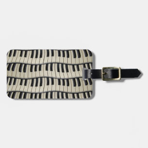 Rock And Roll Piano Keys Luggage Tag
