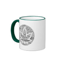 Rock and Roll Pot Leaf Word Art