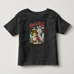 Rock And Roll Rabbit and Tortoise Jam Session Toddler T-shirt