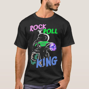 Rock And Roll Retro Raven King 70s 80s Music T-Shirt