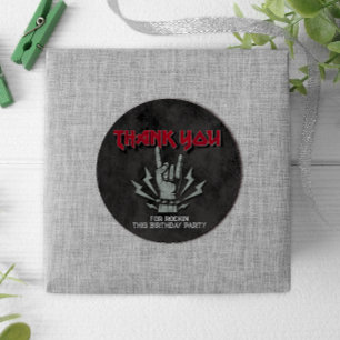 Rock and Roll - Rock Themed Classic Round Sticker