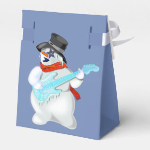 Rock and Roll Snowman Gift Box