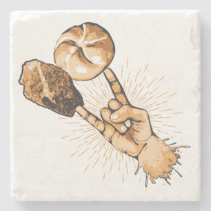 Rock and Roll Stone Coaster