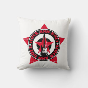 Rock and Roll Throw Pillow